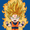 Son Goku Super Saiyan By Migne