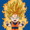 Son Goku Super Saiyan By Migne